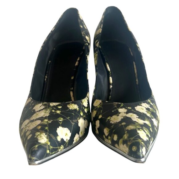 GIVENCHY 41 11 Escarpin Floral Print Pumps Photorealistic Babys Breath Stiletto - Picture 4 of 9